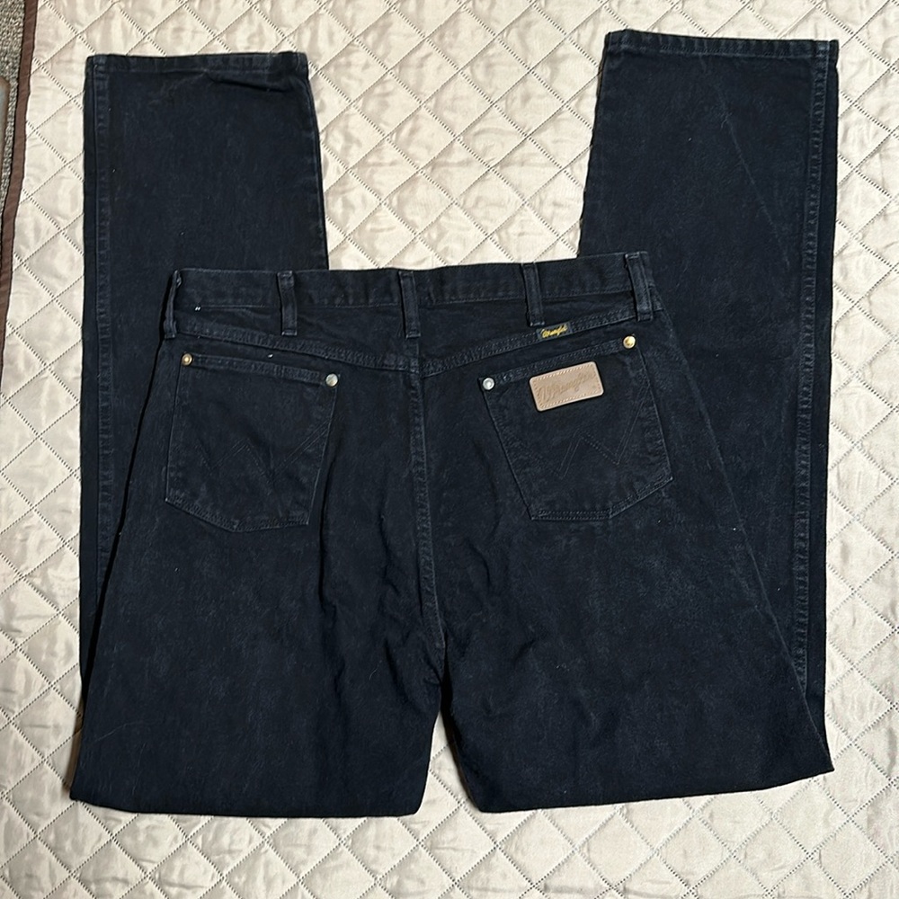 Black Original Men’s Wrangler 36x36. Worn and washed once for a wedding.